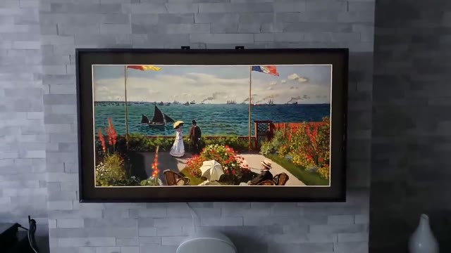 Samsung The Frame im Art Mode an der Wand